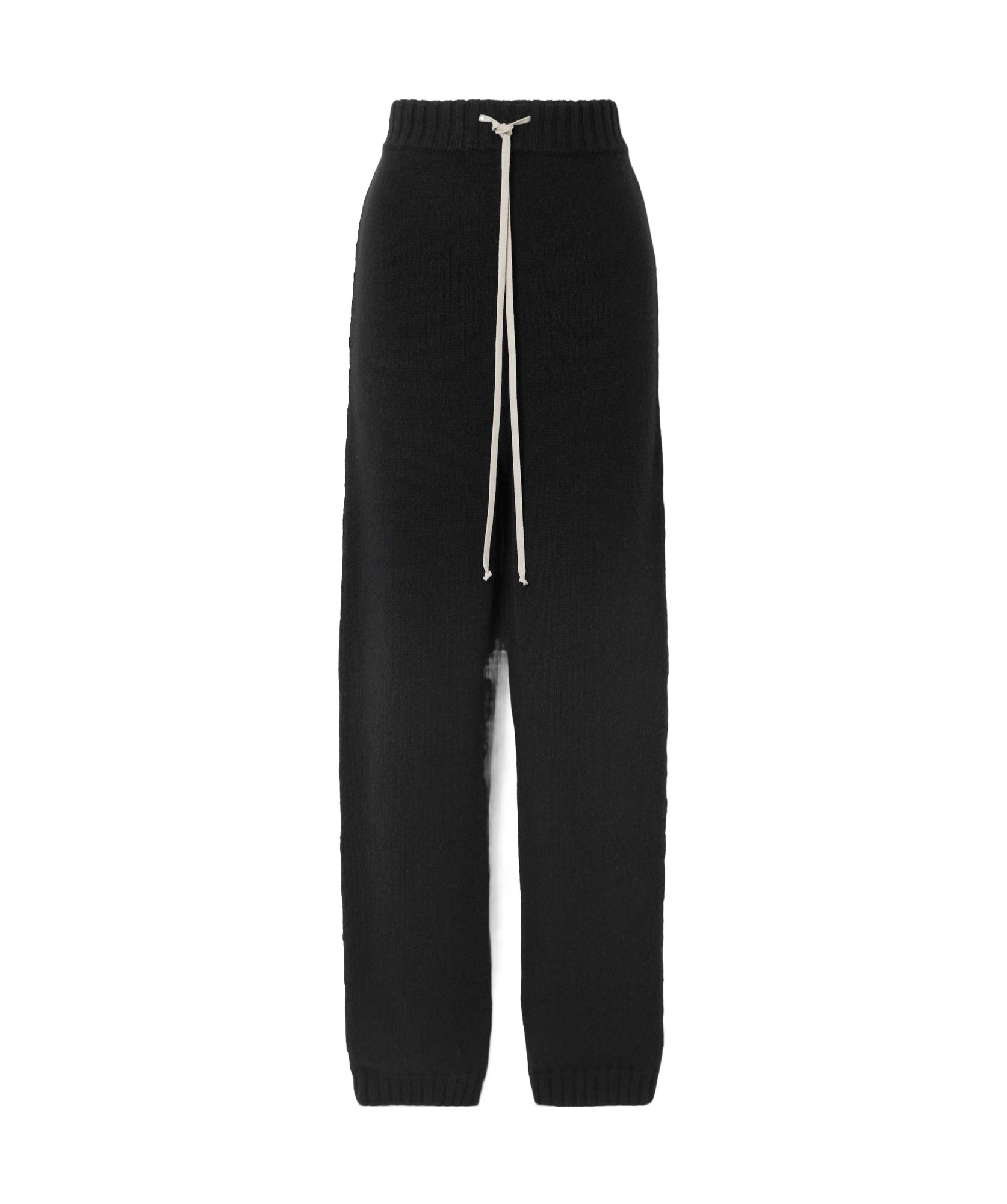 Rick Owens Elastic Waist Track Pants In Black