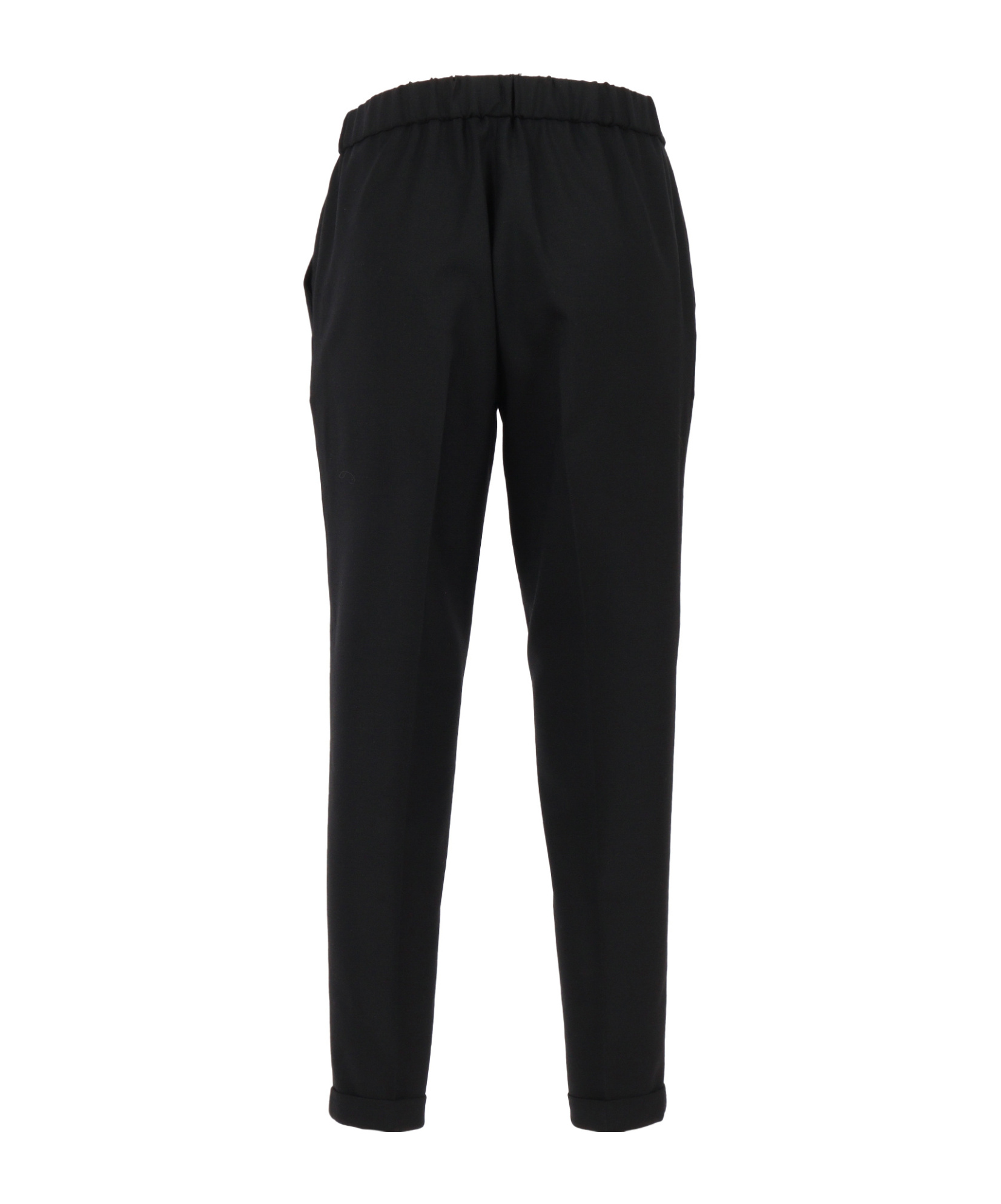Antonelli Elastic Waist Casual Pants In Black