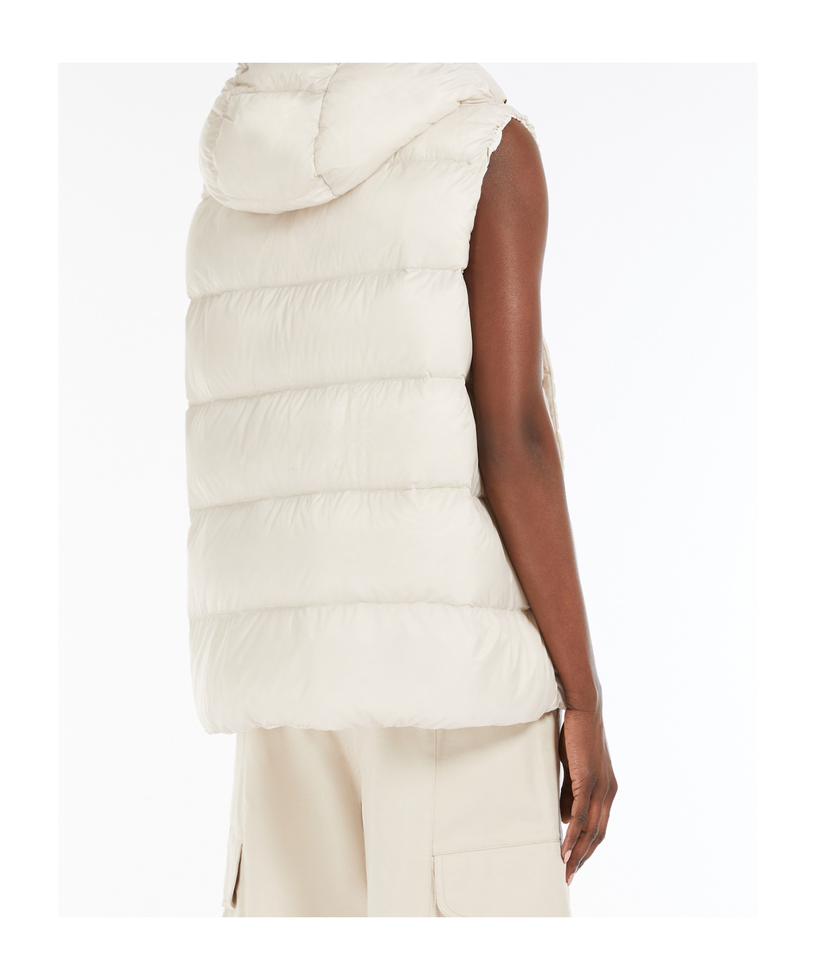 Max Mara Reversible Off-white Jsoft Down Gilet In White