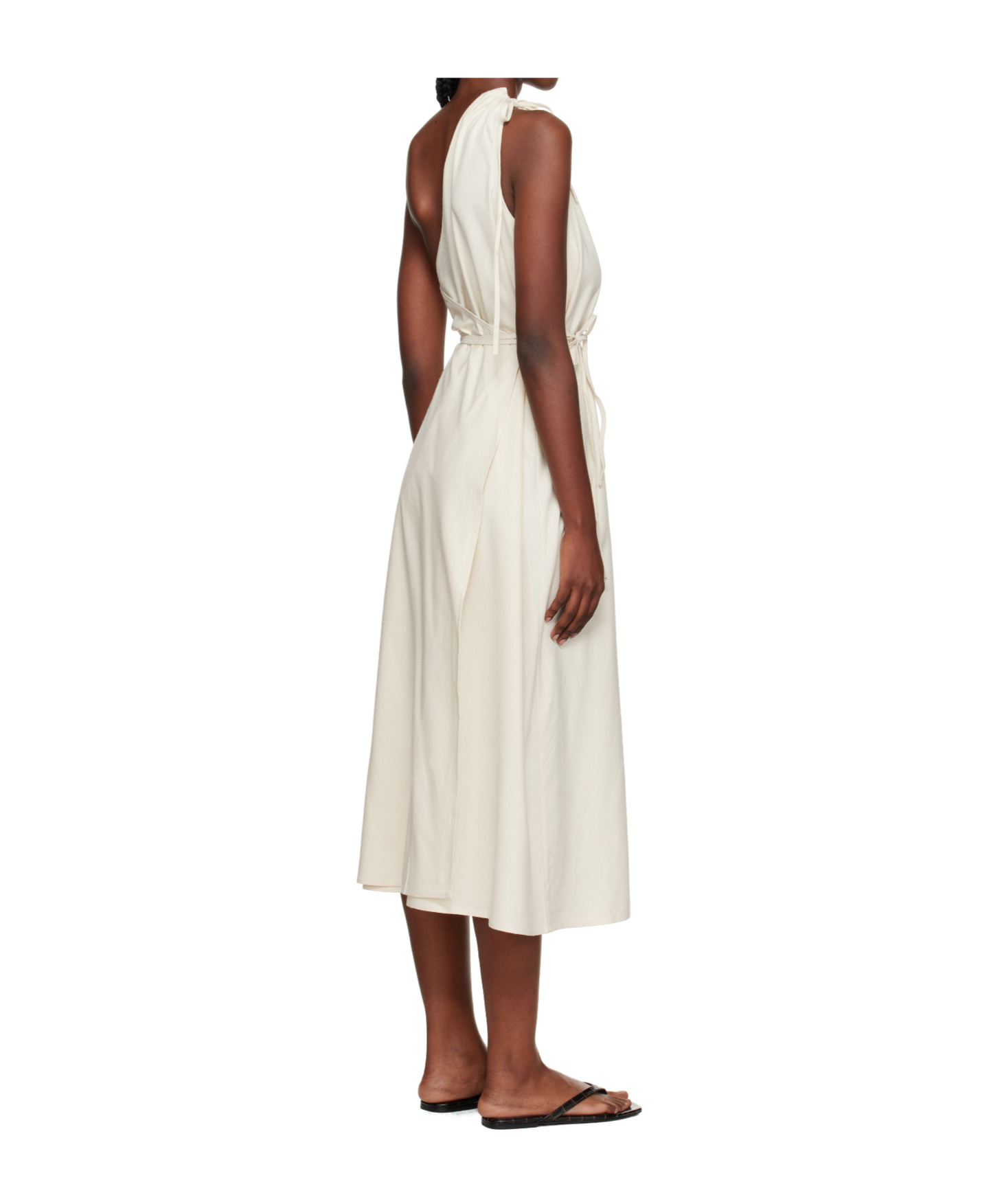 Baserange One Shoulder Dress In White