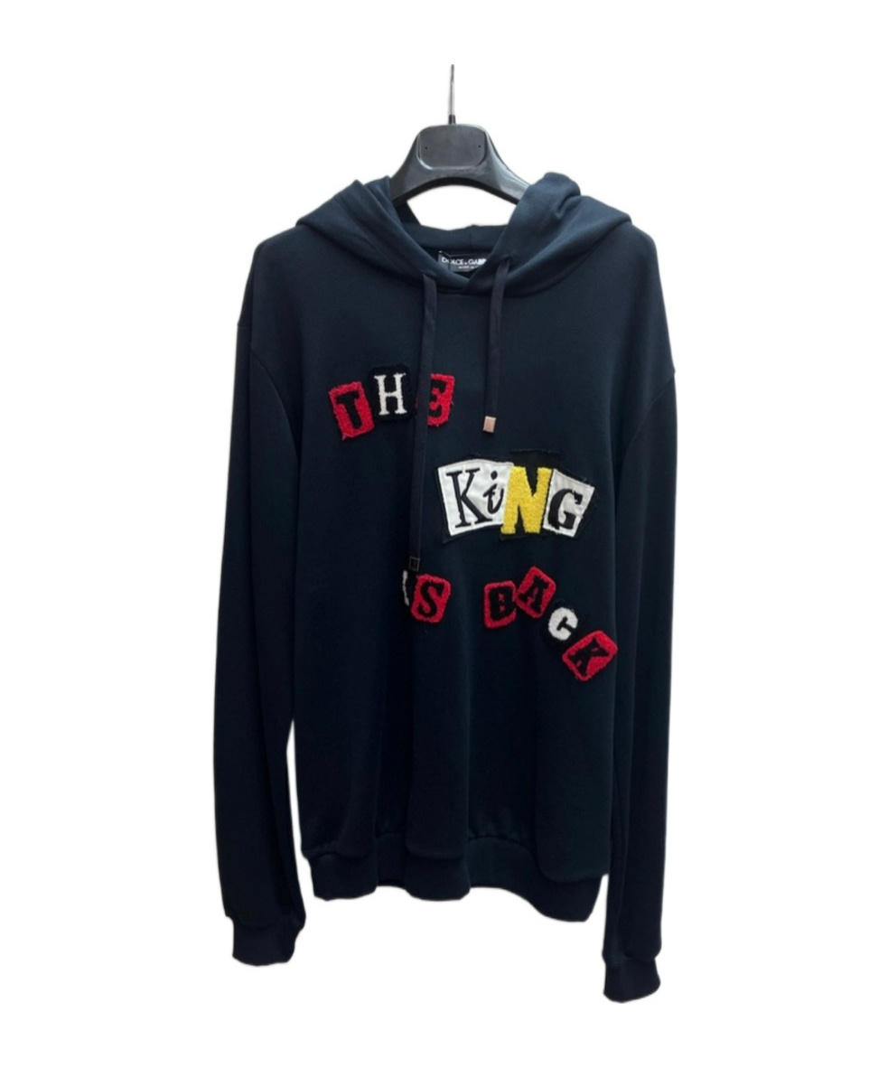 Dolce & Gabbana Logo Long-sleeved Sweater In Black