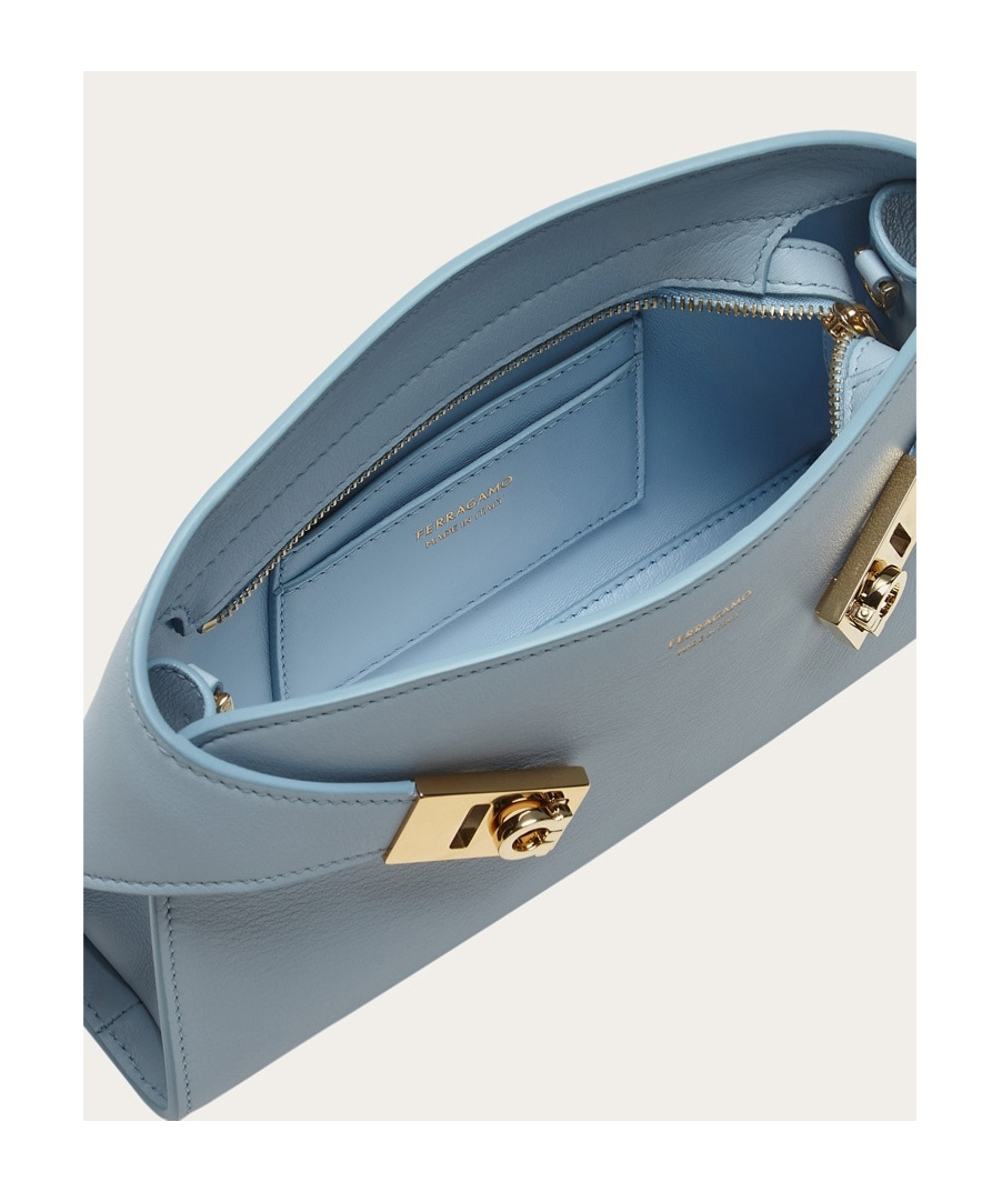 Ferragamo Mini Hug Cross Body Bag In Blue