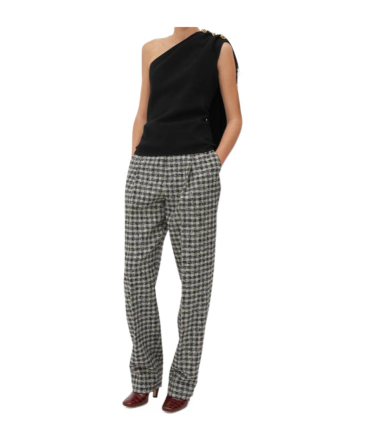 Bottega Veneta Drape Detailed Sleeveless Top In Black