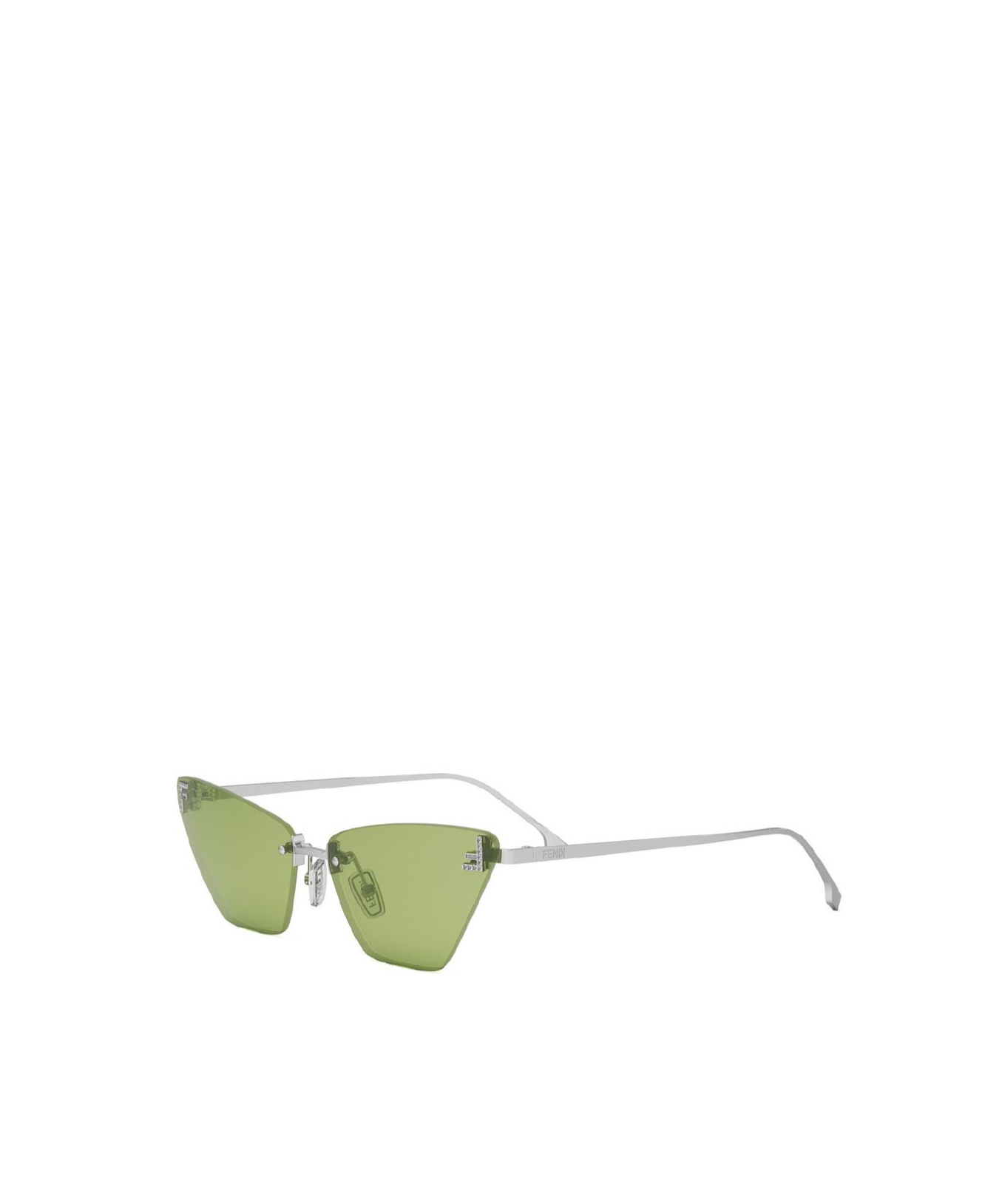 Fendi First Crystal Sunglasses In Green