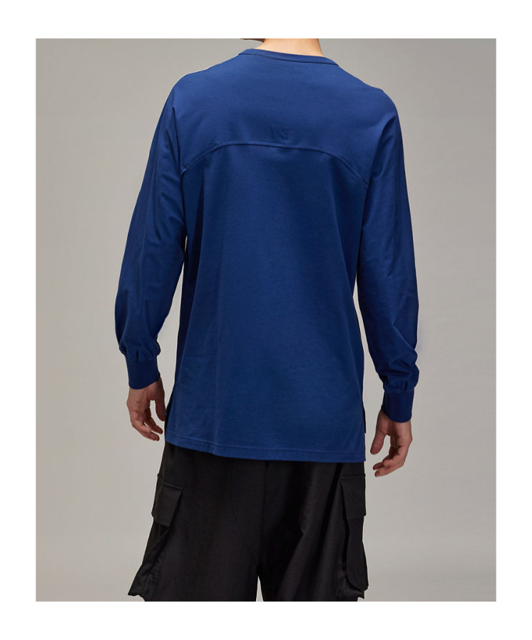 Y-3 M 3s Ls Tee In Blue