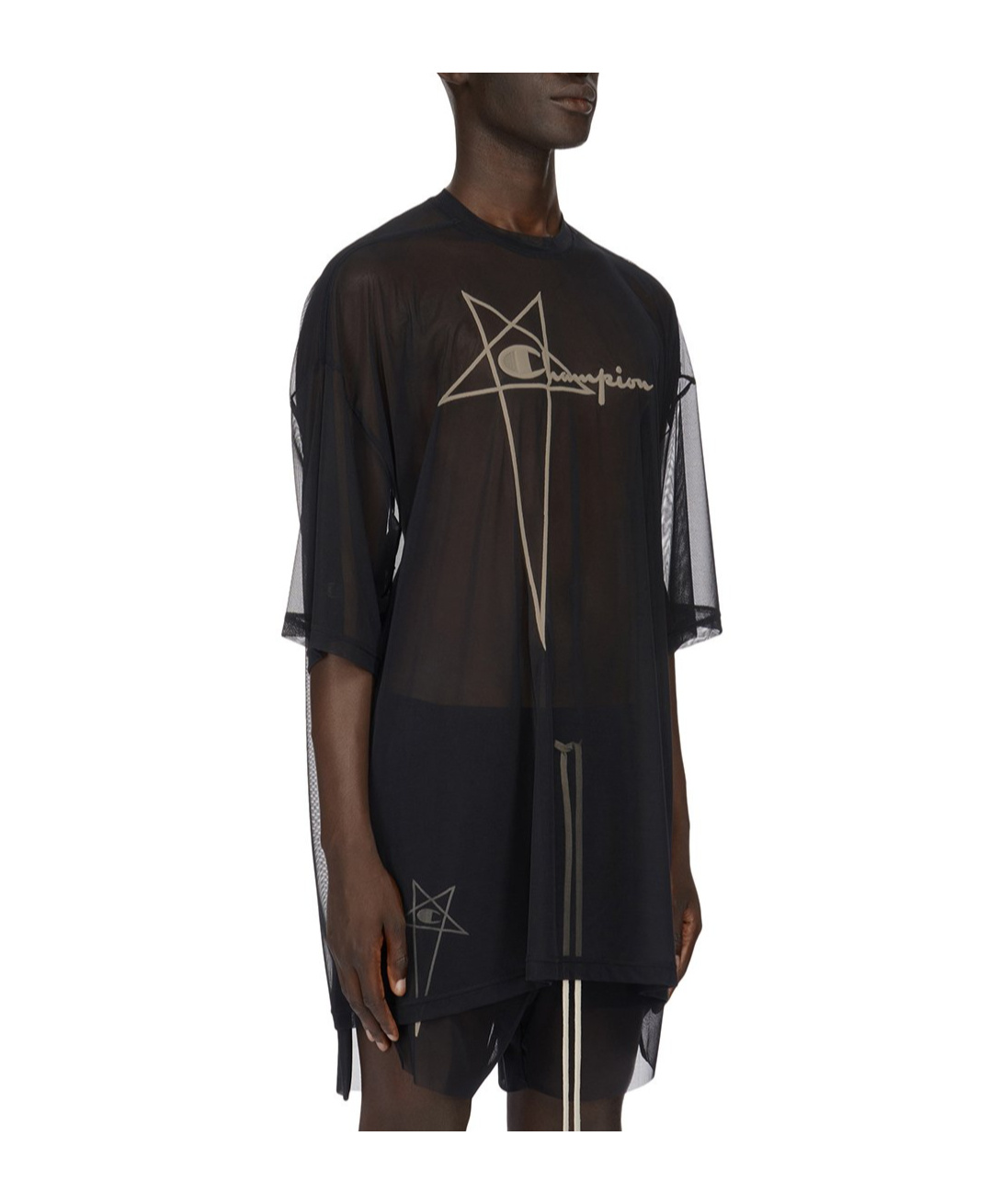 Rick Owens X Champion Tommy Crewneck T-shirt In Black