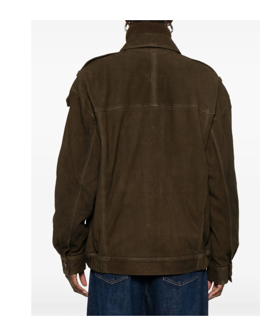 Iro Long-sleeved Casual Jacket In Green