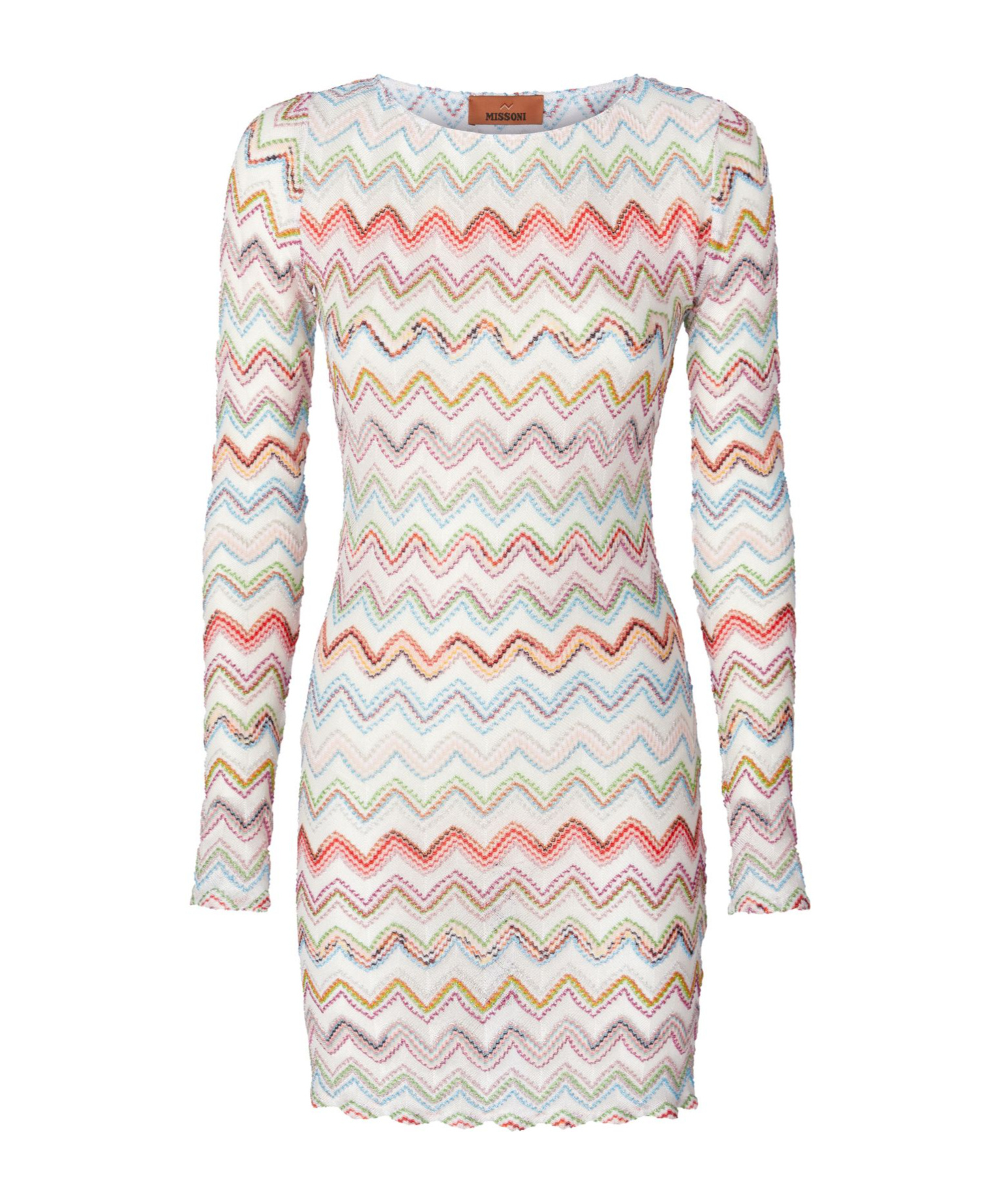 Missoni Zigzag Crochet Cotton-blend Minidress In White