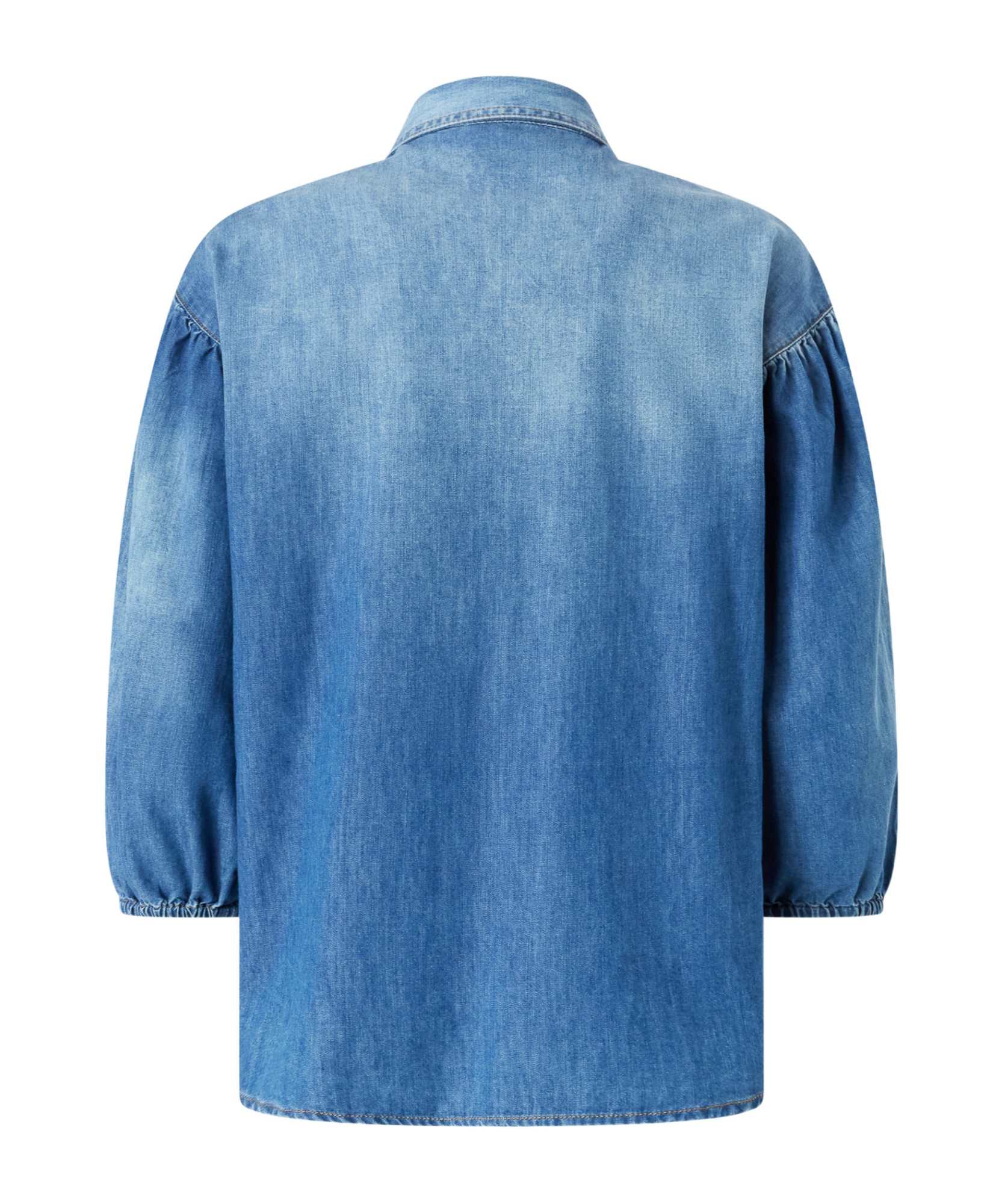 Pinko Chemise En Jean À Manches Trois-quarts In Blue