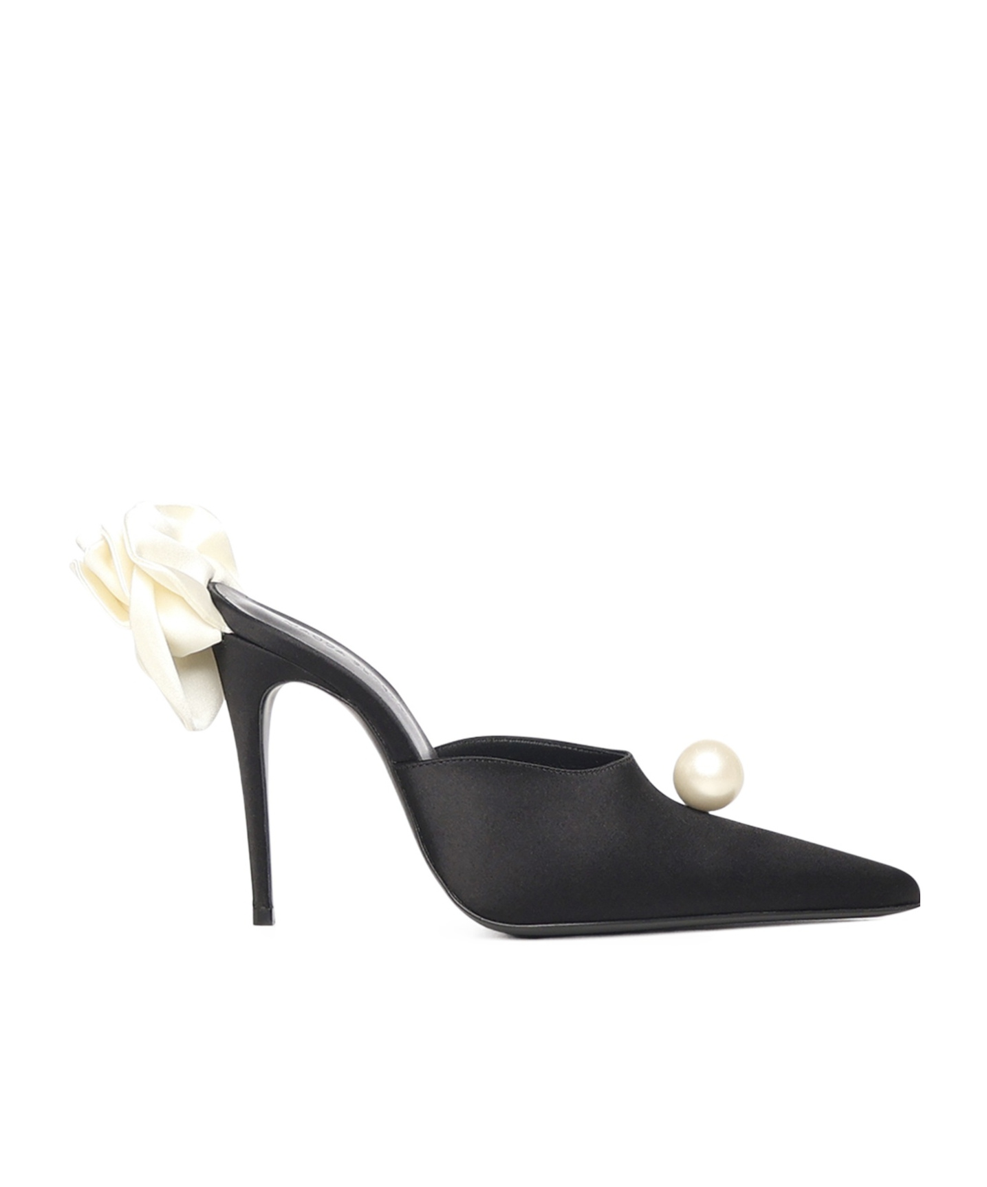 Magda Butrym Pearl-embellished Sandals In Black