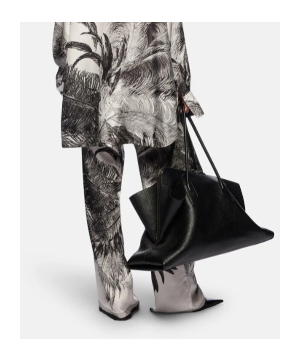 Attico The Pattern-printed Trousers In Gray