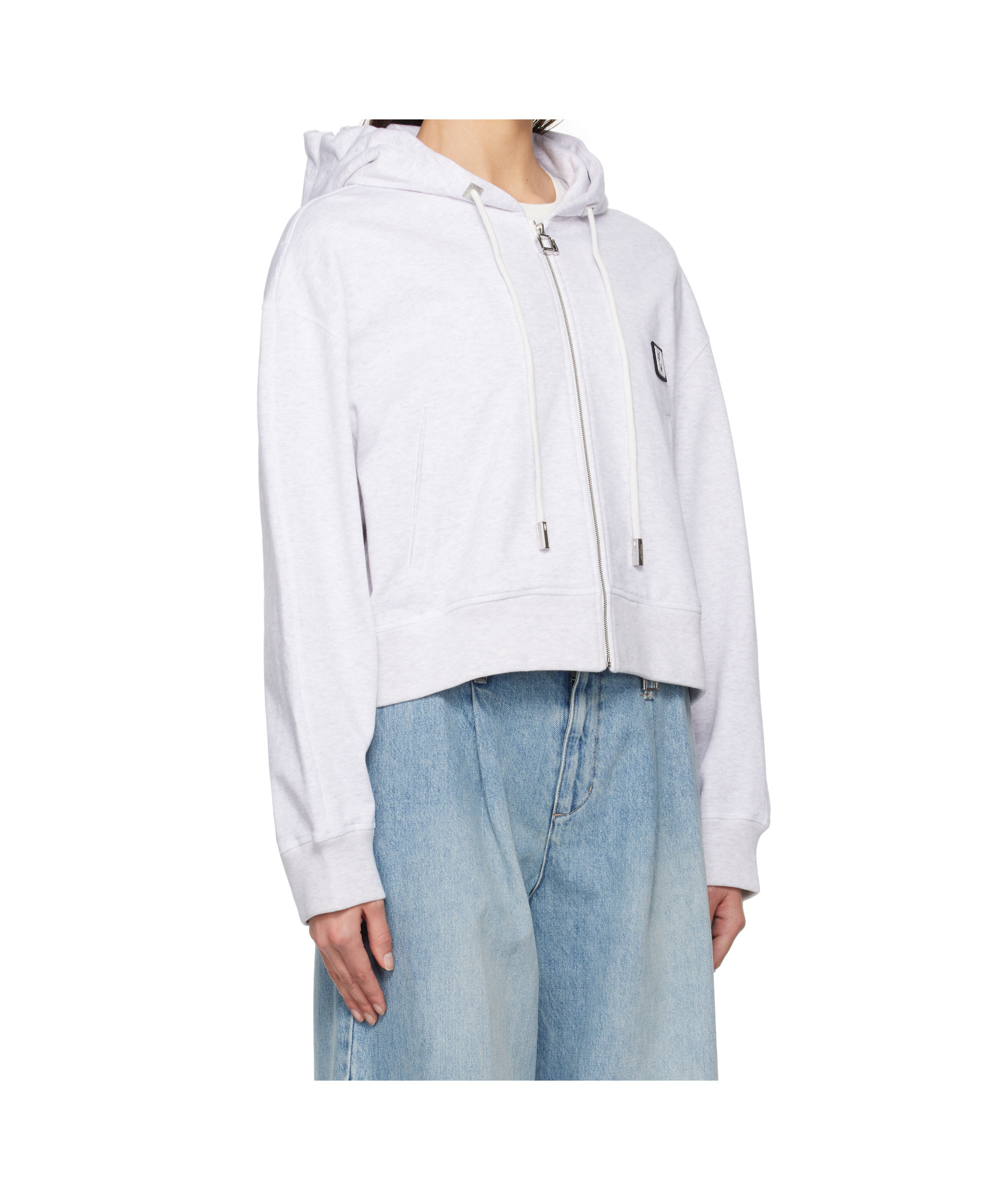 Shop Wooyoungmi Long-sleeved Hoodie In White