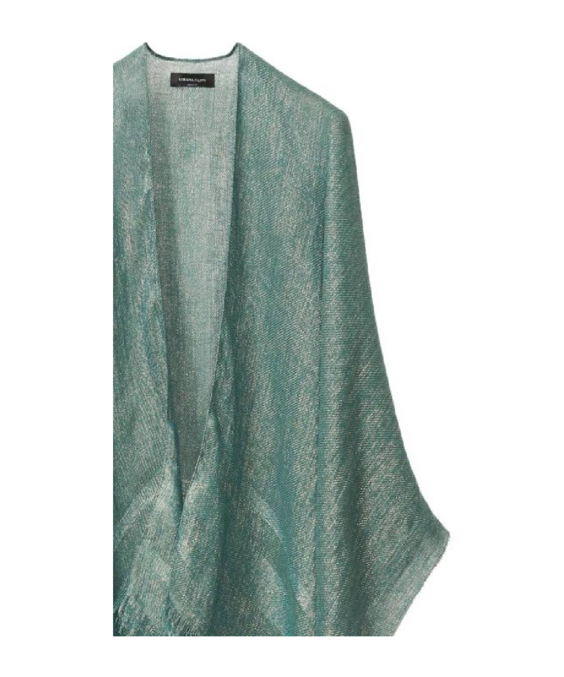 Fabiana Filippi Fringed Cape In Green