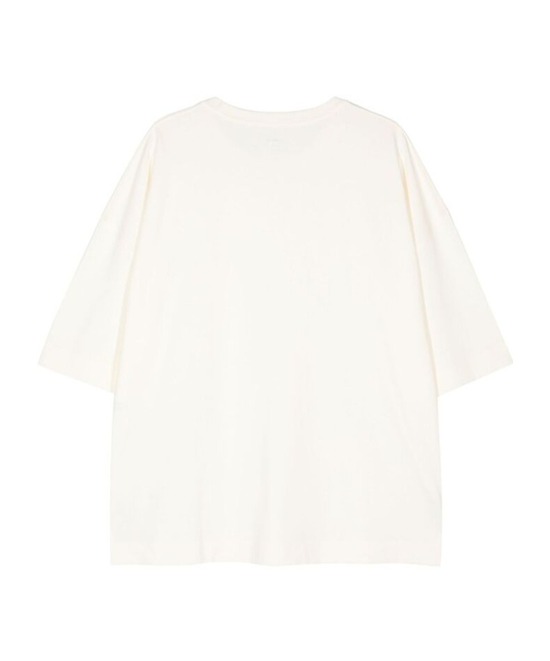 Lemaire Cotton T-shirt With Loose Fit And Round Neck In White