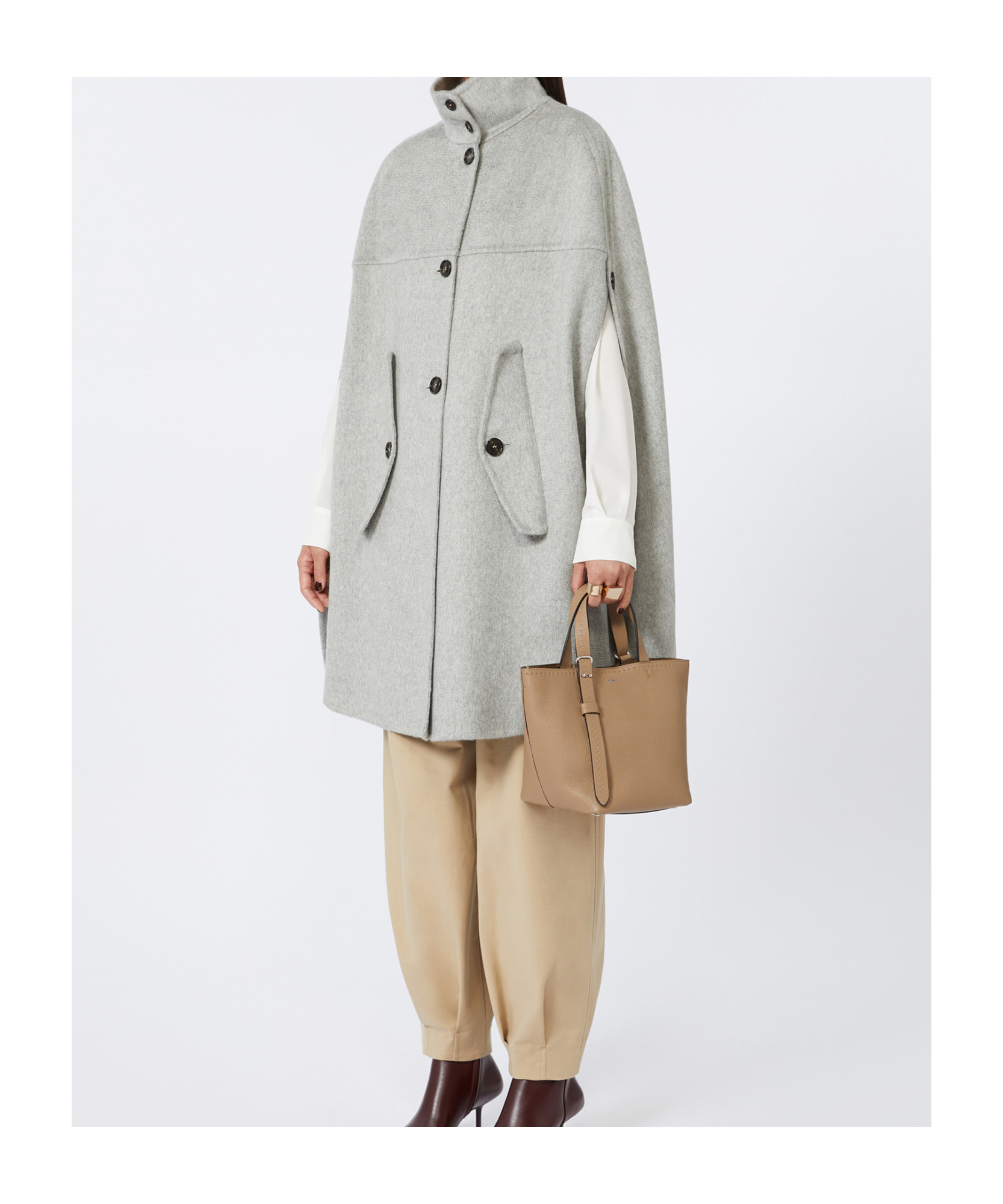 Max Mara Extra-small Leather Archetipo Bag In Brown