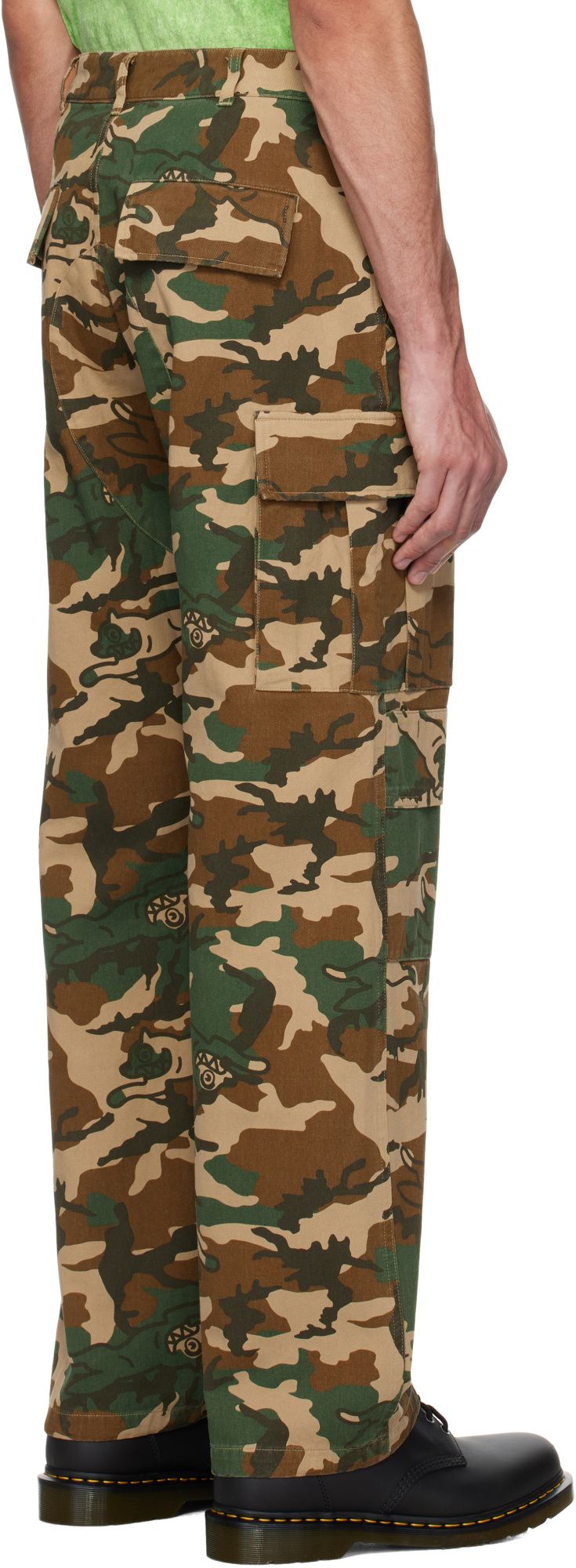ICECREAM RUNNING DOG WOODLAND CARGO TROUSERS