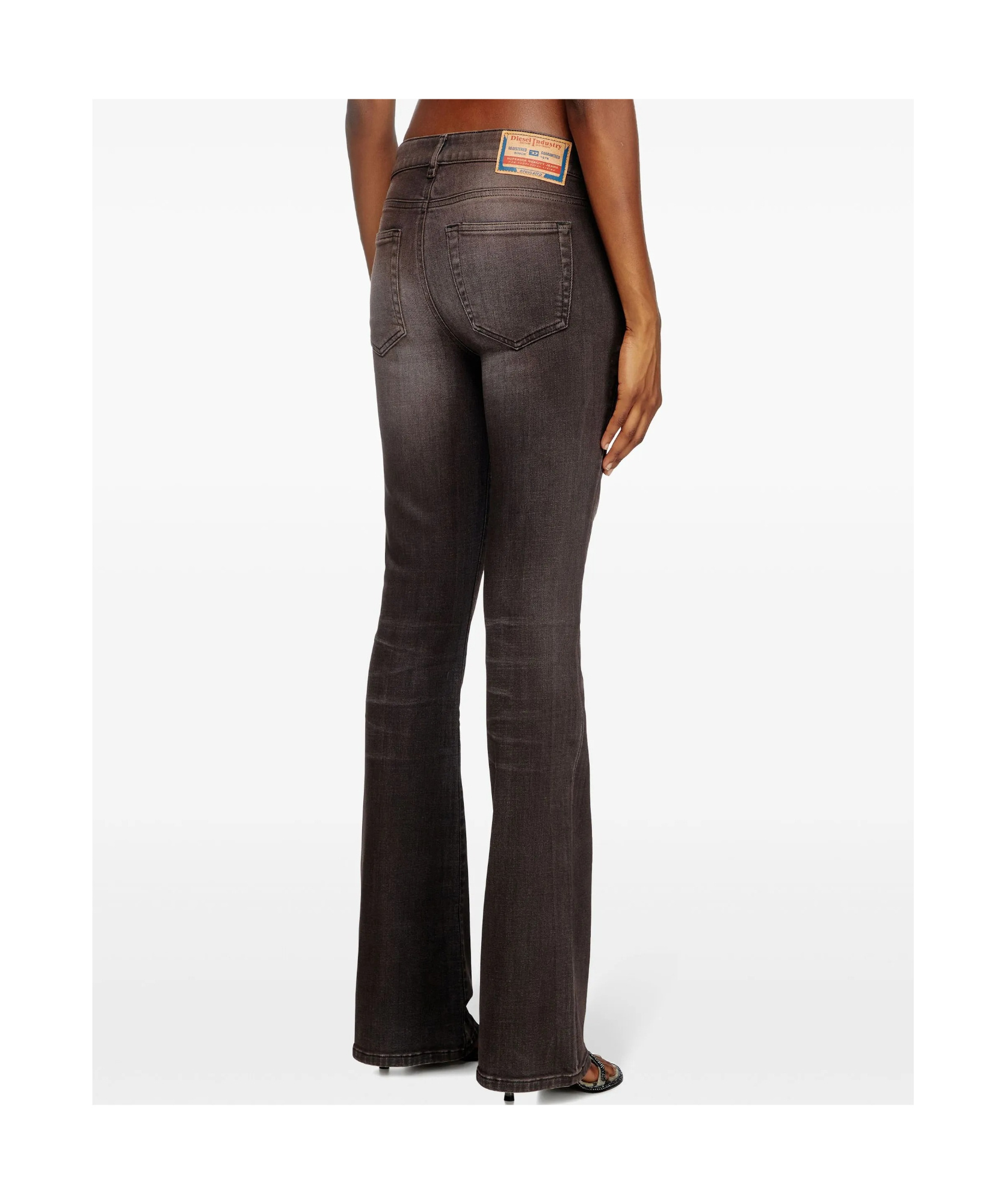 Diesel Bootcut Jeans In Black