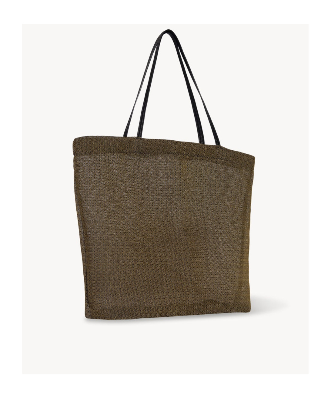 The Row Barn Tote Bag In Mesh In Green