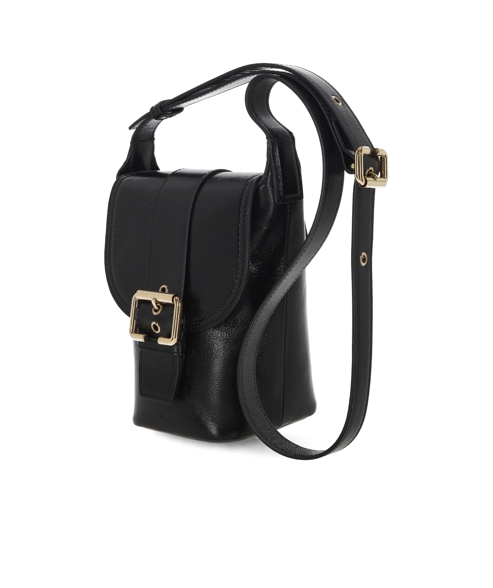 Shop Chloé Camera Crossbody Bag In Black