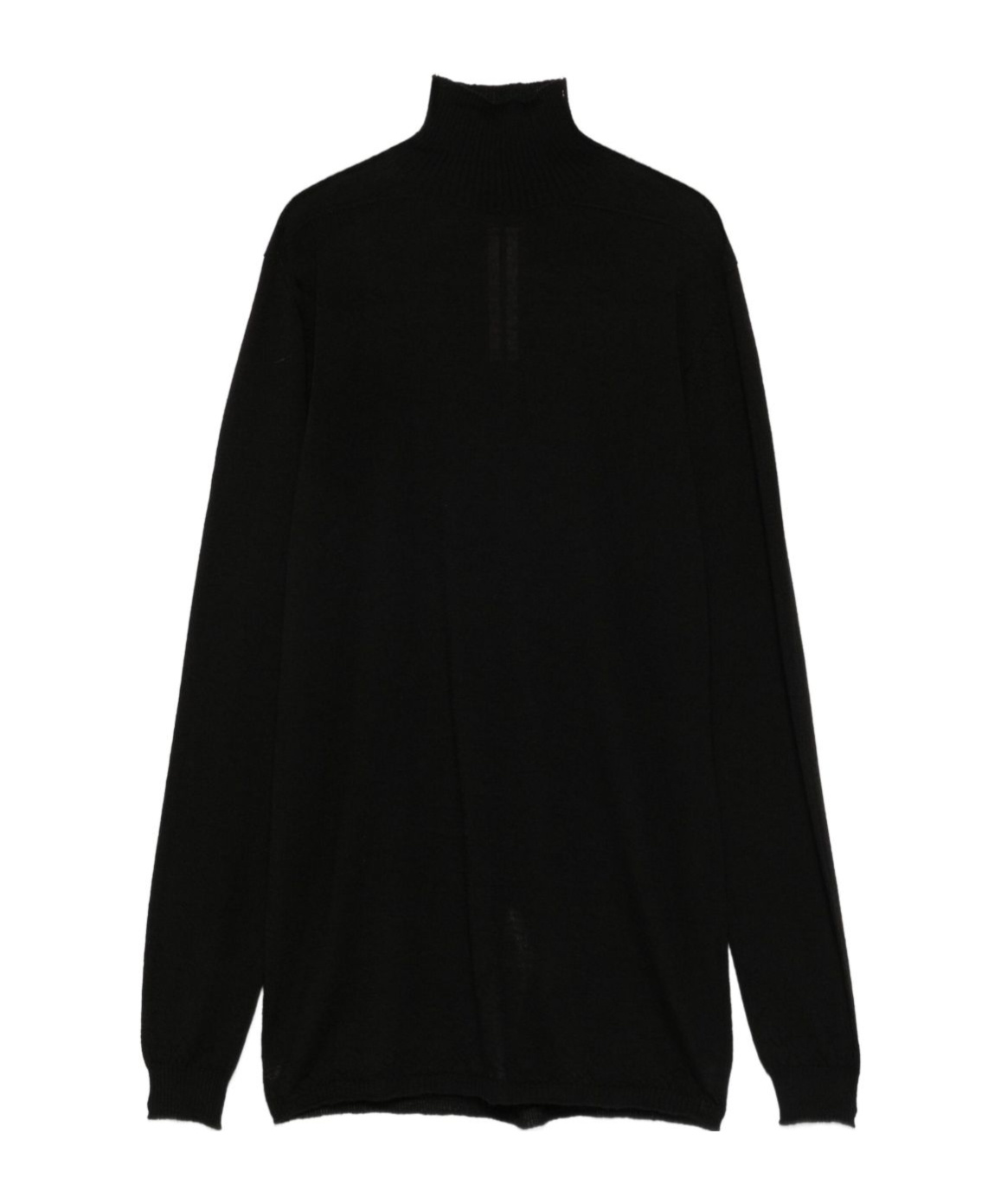 Rick Owens High-neck Wool Sweater In Black