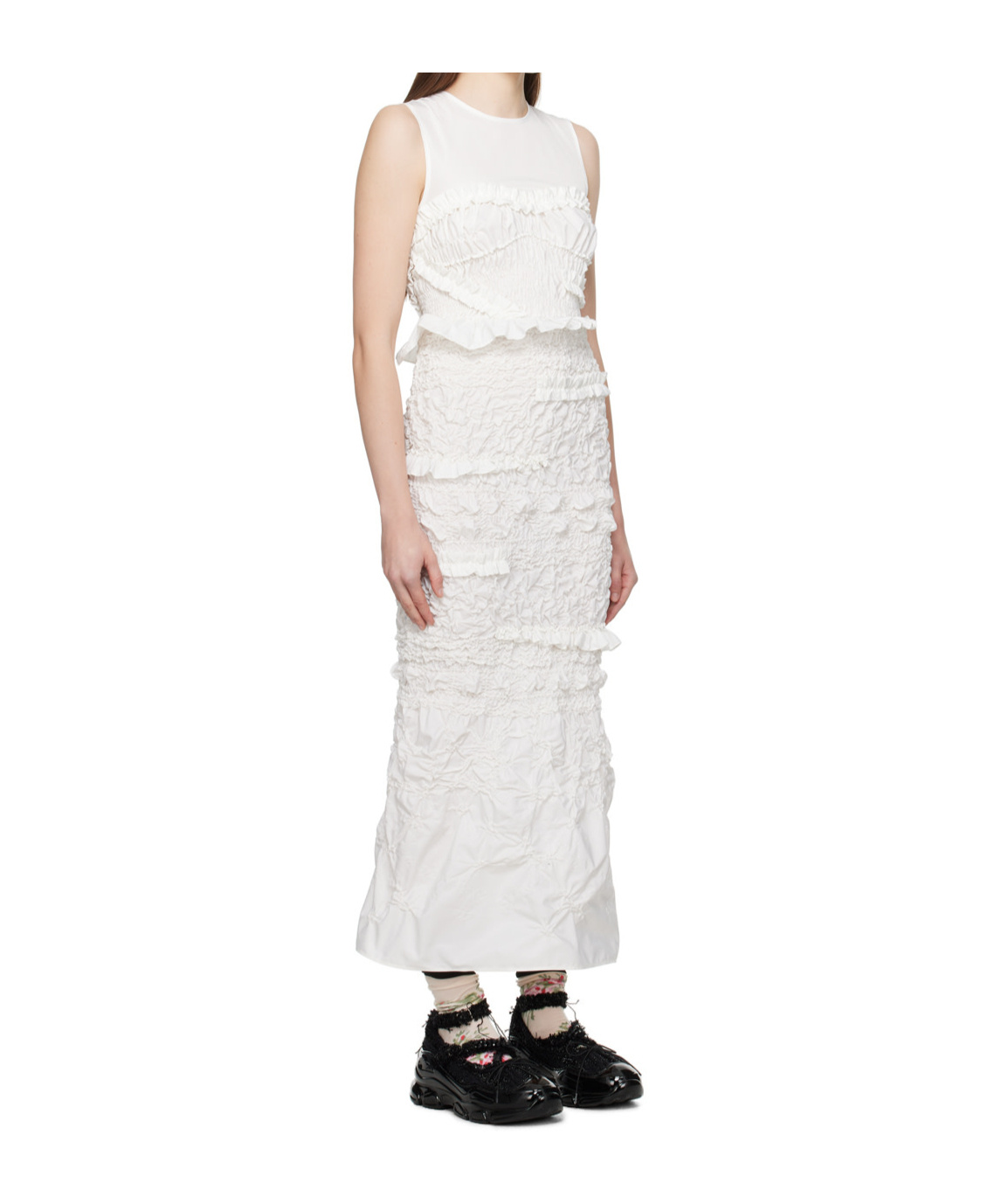 Cecilie Bahnsen Vanda Ruffled Midi Dress