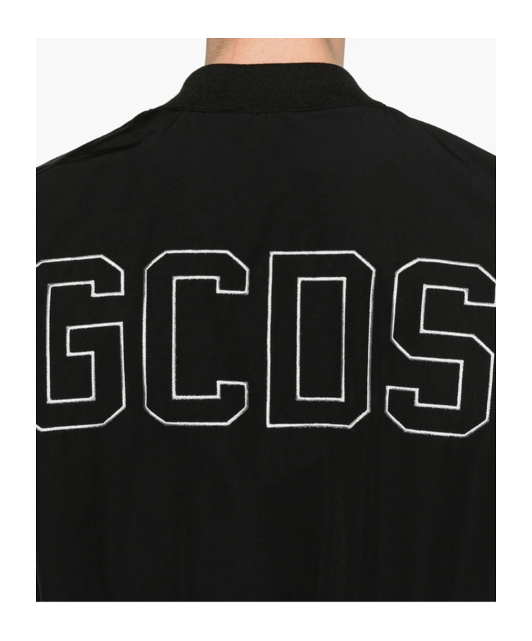 Gcds Varsity Bomber Jacket In Black