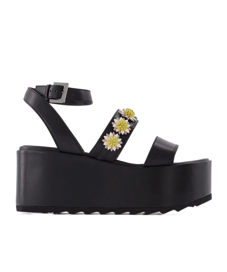 Fabrizio Viti Women's Tima Daisy Platform Sandals In Black