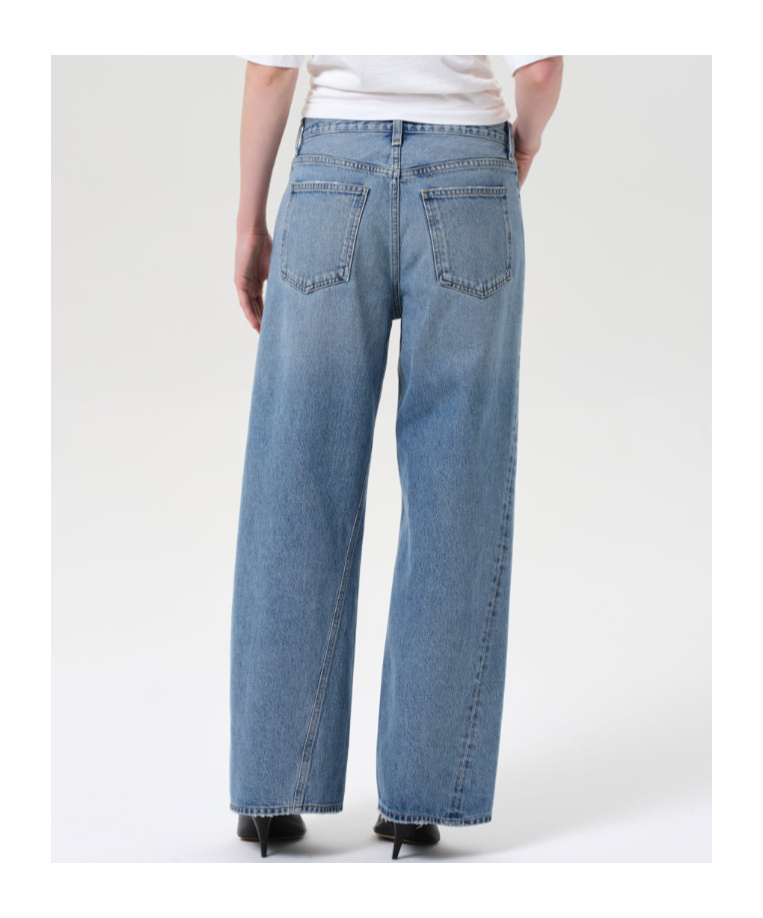 Agolde Twist Low Slung Baggy In Blue