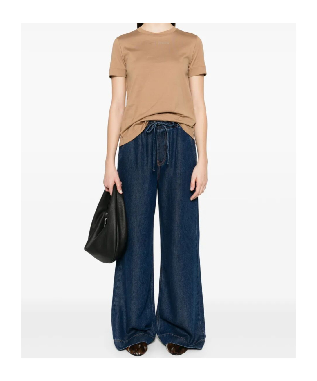 Max Mara Beige Luso T-shirt In Nude