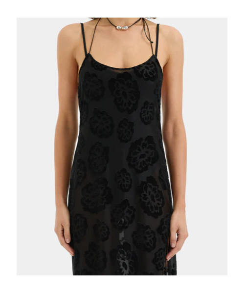 Sir Vittoria Midi Dress In Black