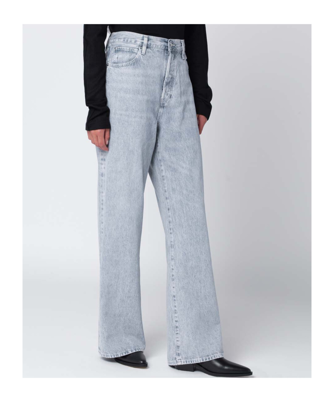 Frame High-waisted Wide-leg Jeans In White