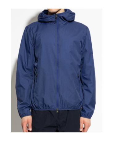 Woolrich Ultralight Hooded Jacket In Blue
