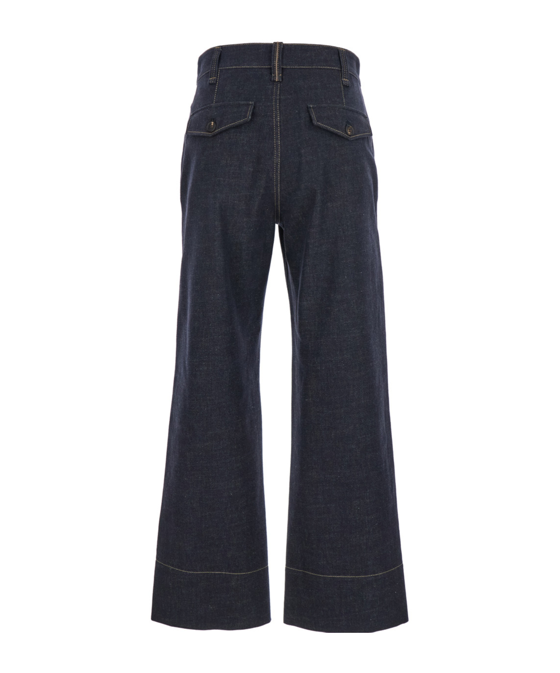 BRUNELLO CUCINELLI DENIM TROUSERS WITH BELT LOOPS 