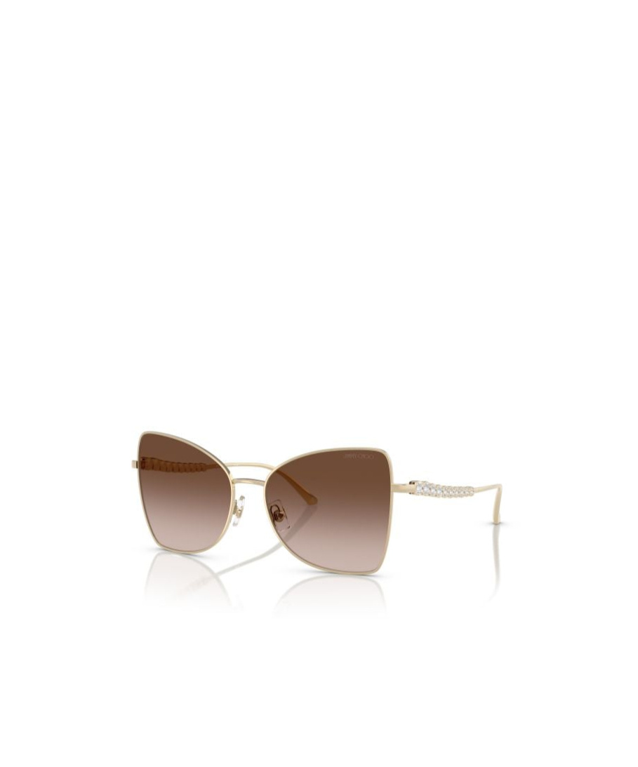 Jimmy Choo Butterfly Frame Sunglasses In Nude