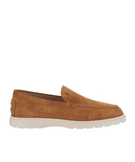 Tod's Leather Loafers In Brown