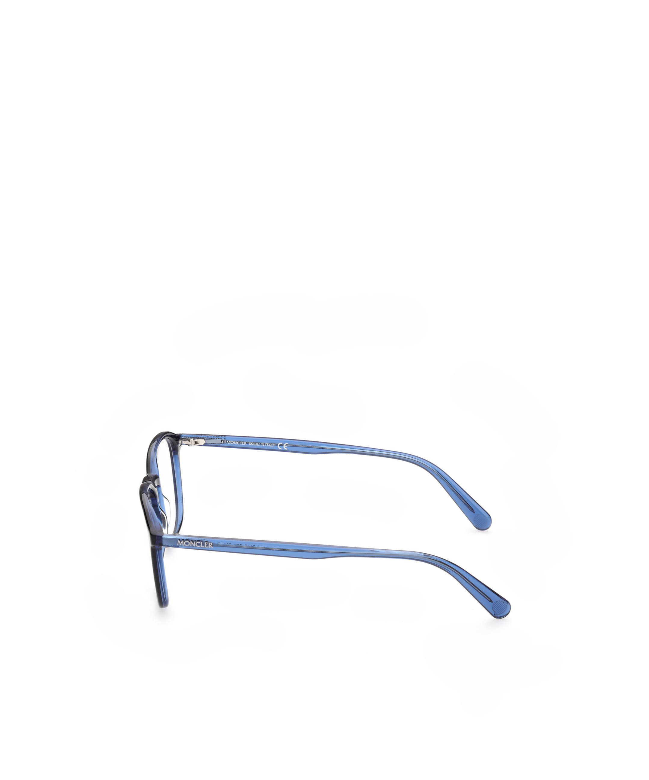 Moncler Logo-print Square-frame Glasses In Black