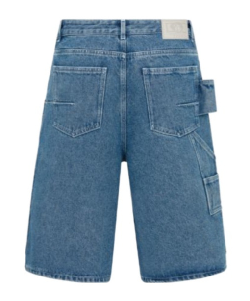 Dior Belt-loop Denim Shorts In Blue
