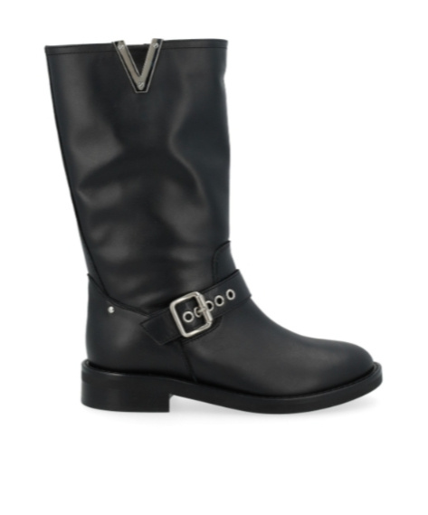 Via Roma 15 Belted Short Boots In Black