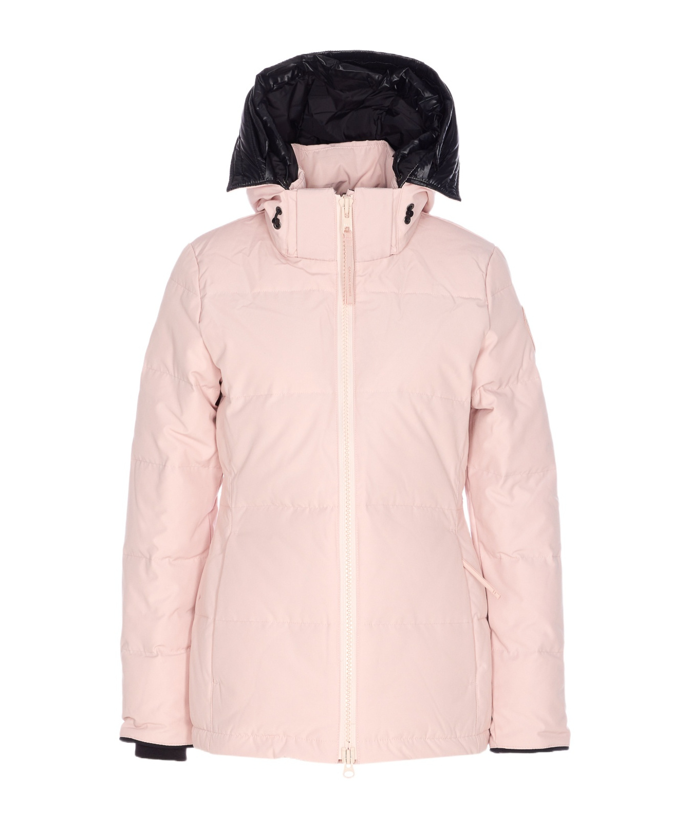 Canada Goose Hooded Quilted Jacket Side Pockets In Pink