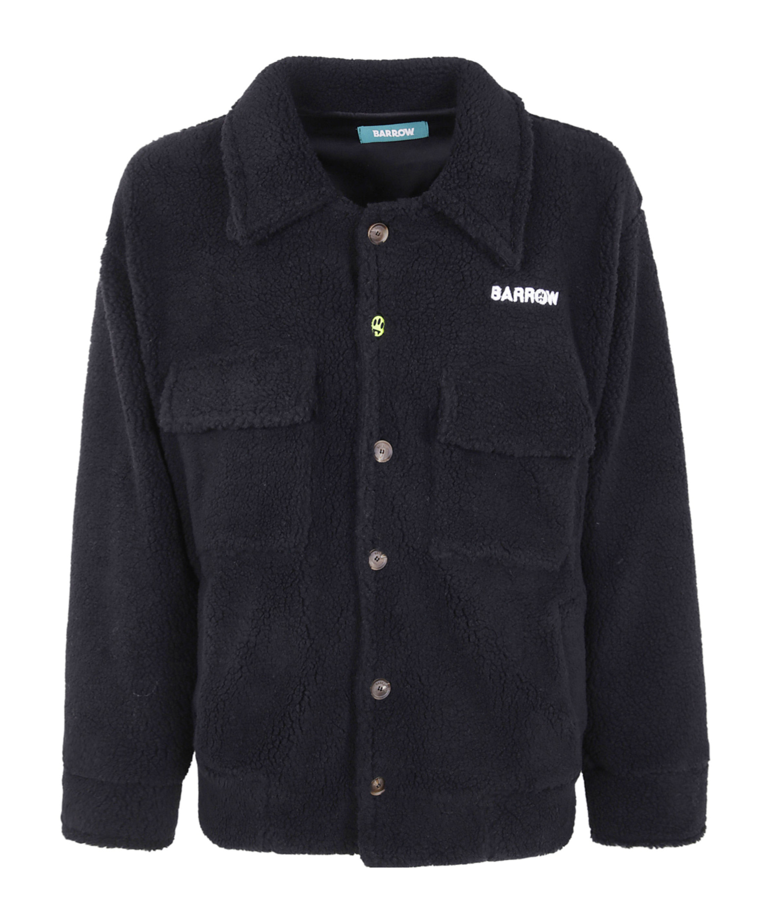 Barrow Artificial Fur Teddy Casual Jacket In Blue