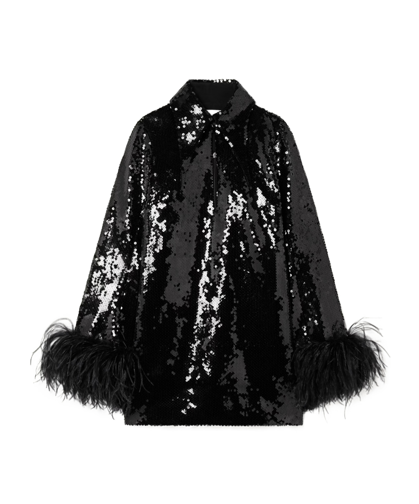 16arlington Michelle Sequinned Minidress In Black