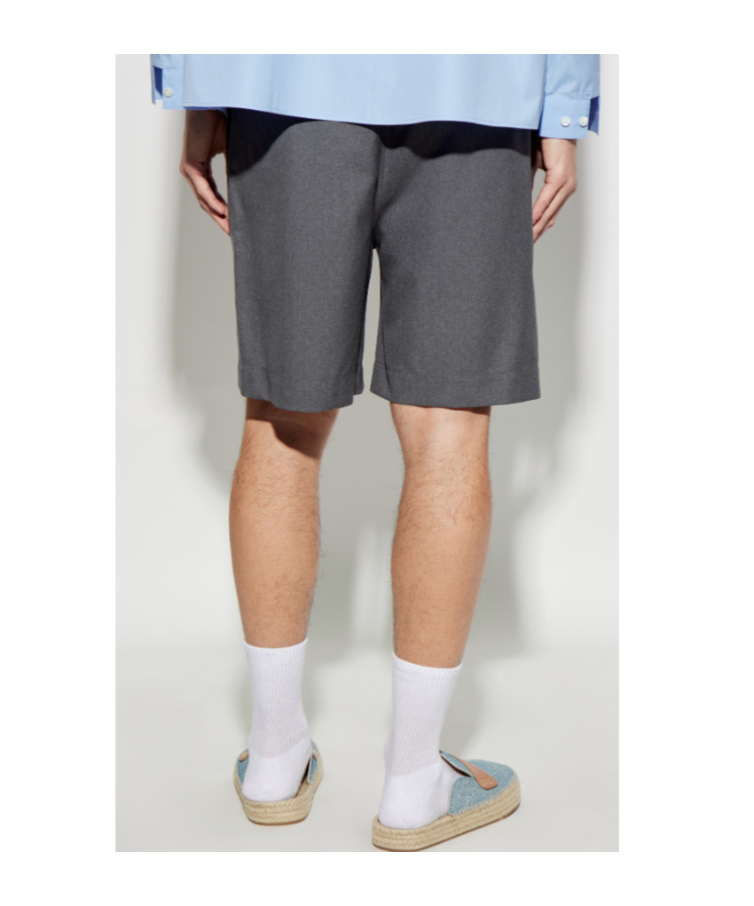 Marni Virgin-wool Tailored Shorts In Gray