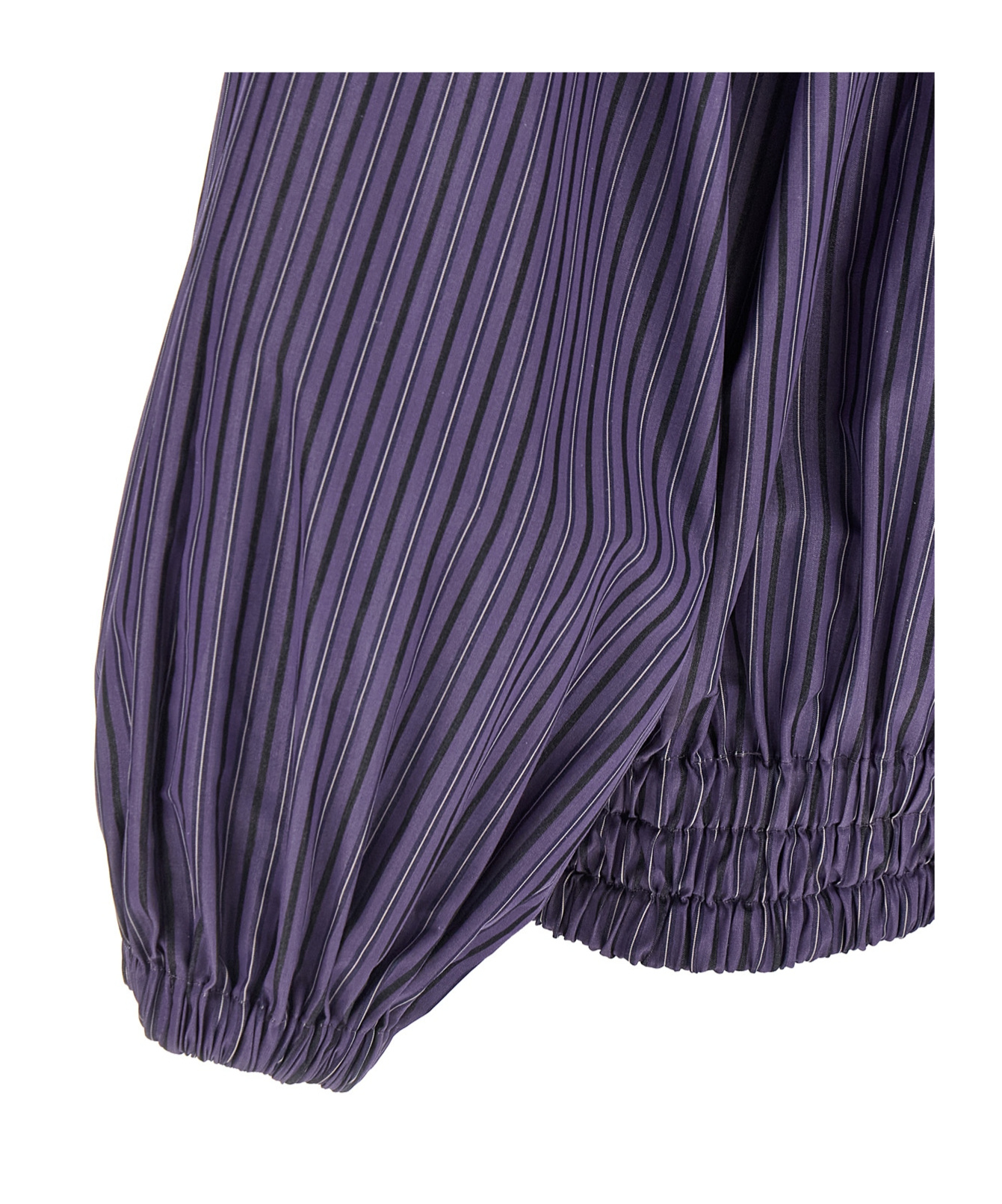 Dries Van Noten Frilled Top With Elasticated Hem And Long Sleeves