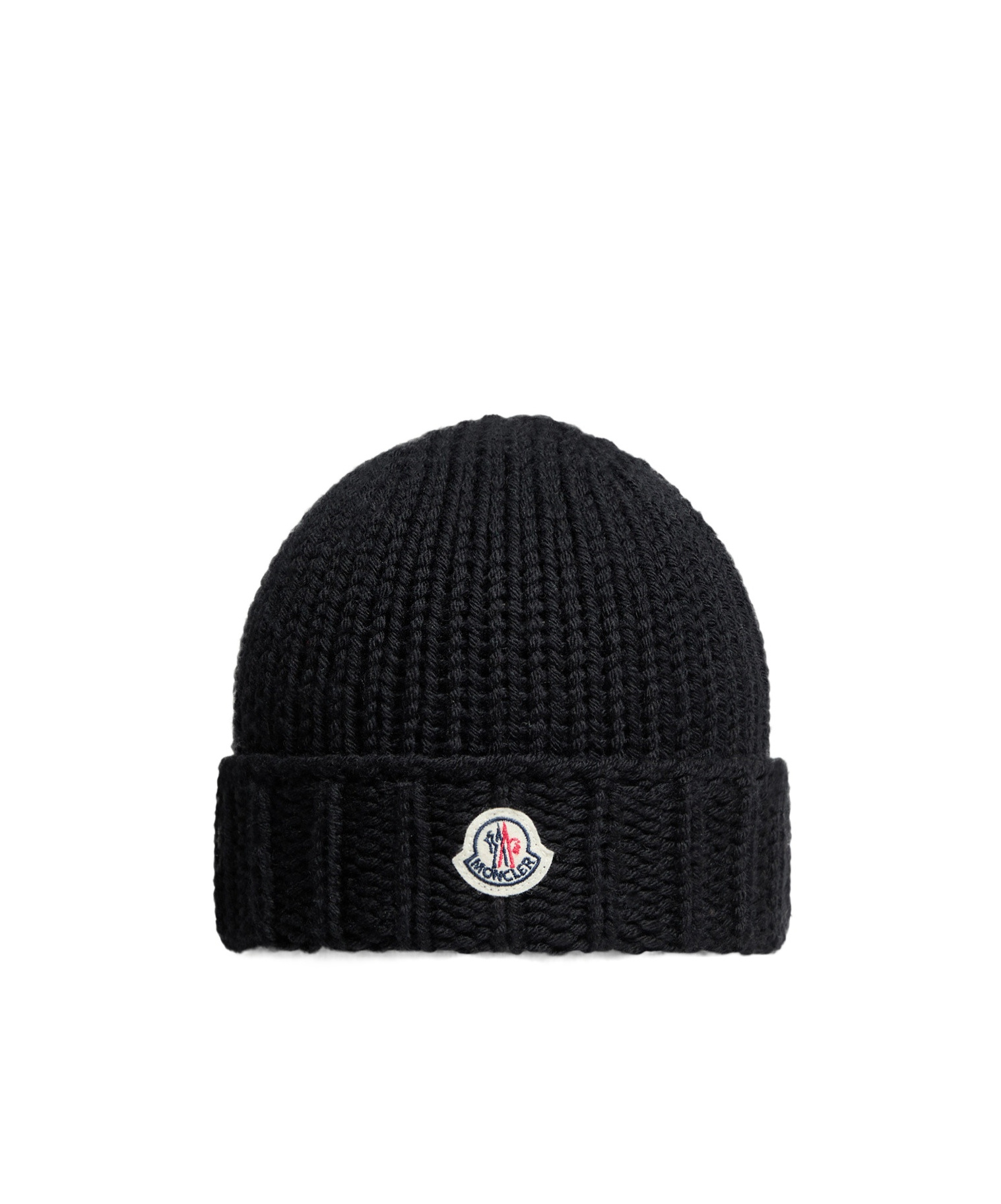 Moncler Wool Beanie In Black