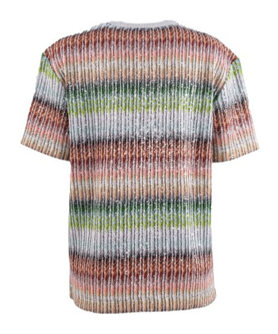 Missoni Women Embroidered Viscose Blend T-shirt In Nude