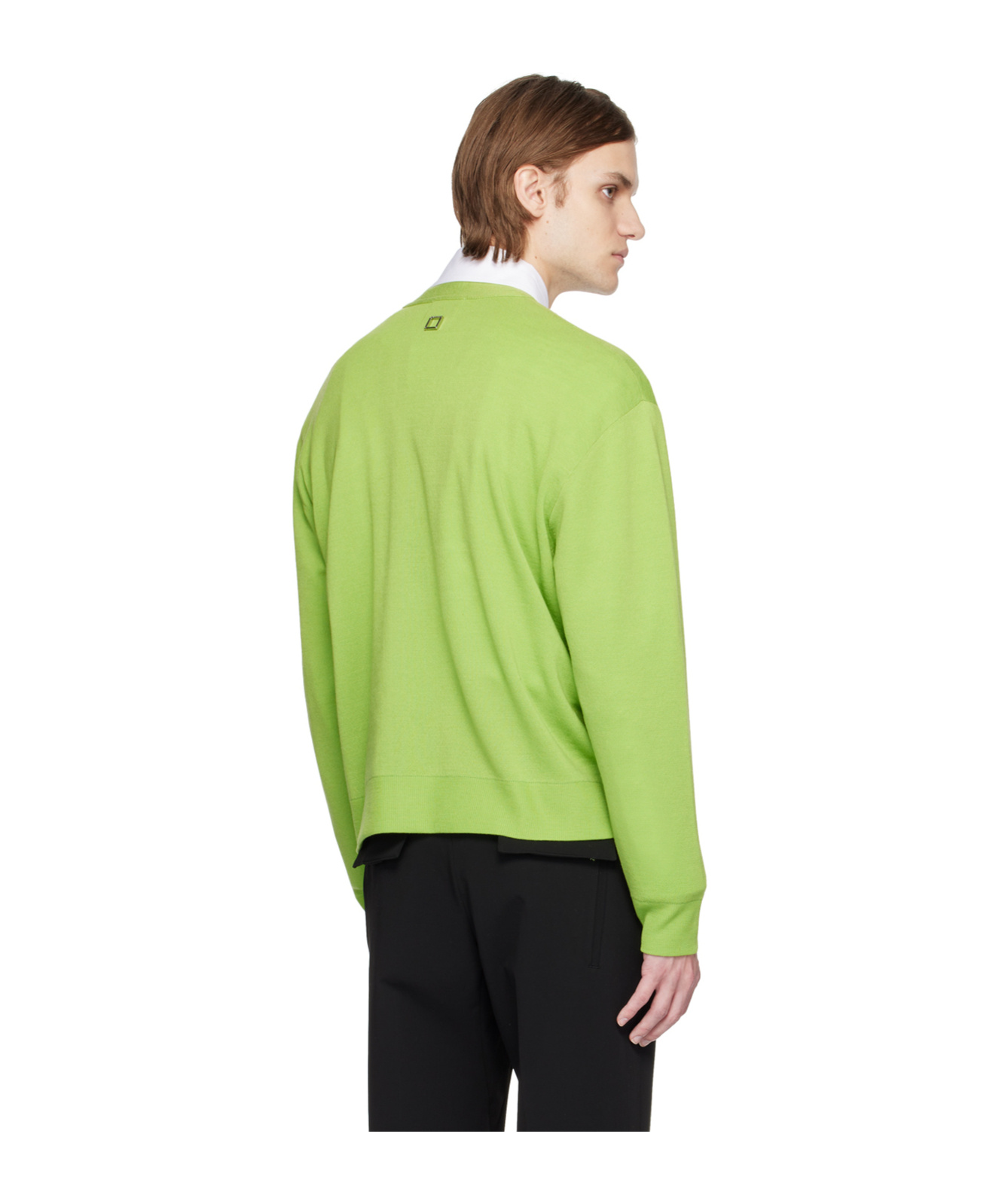 Wooyoungmi Green Embroidered Cardigan In Green