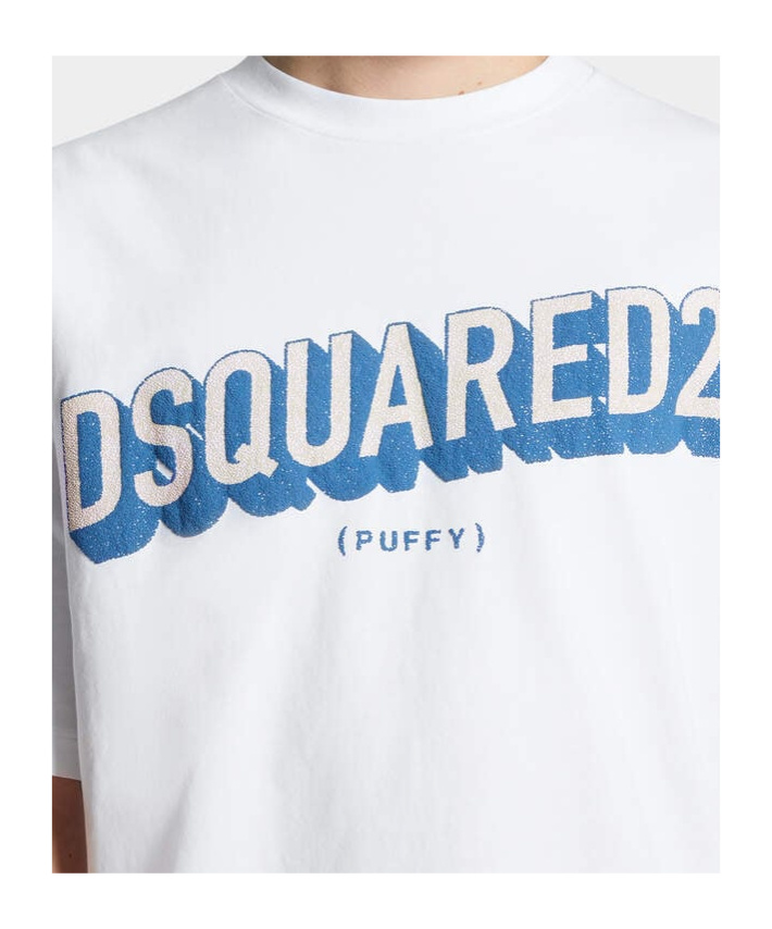 Dsquared2 Graphic Logo Oversized T-shirt In White