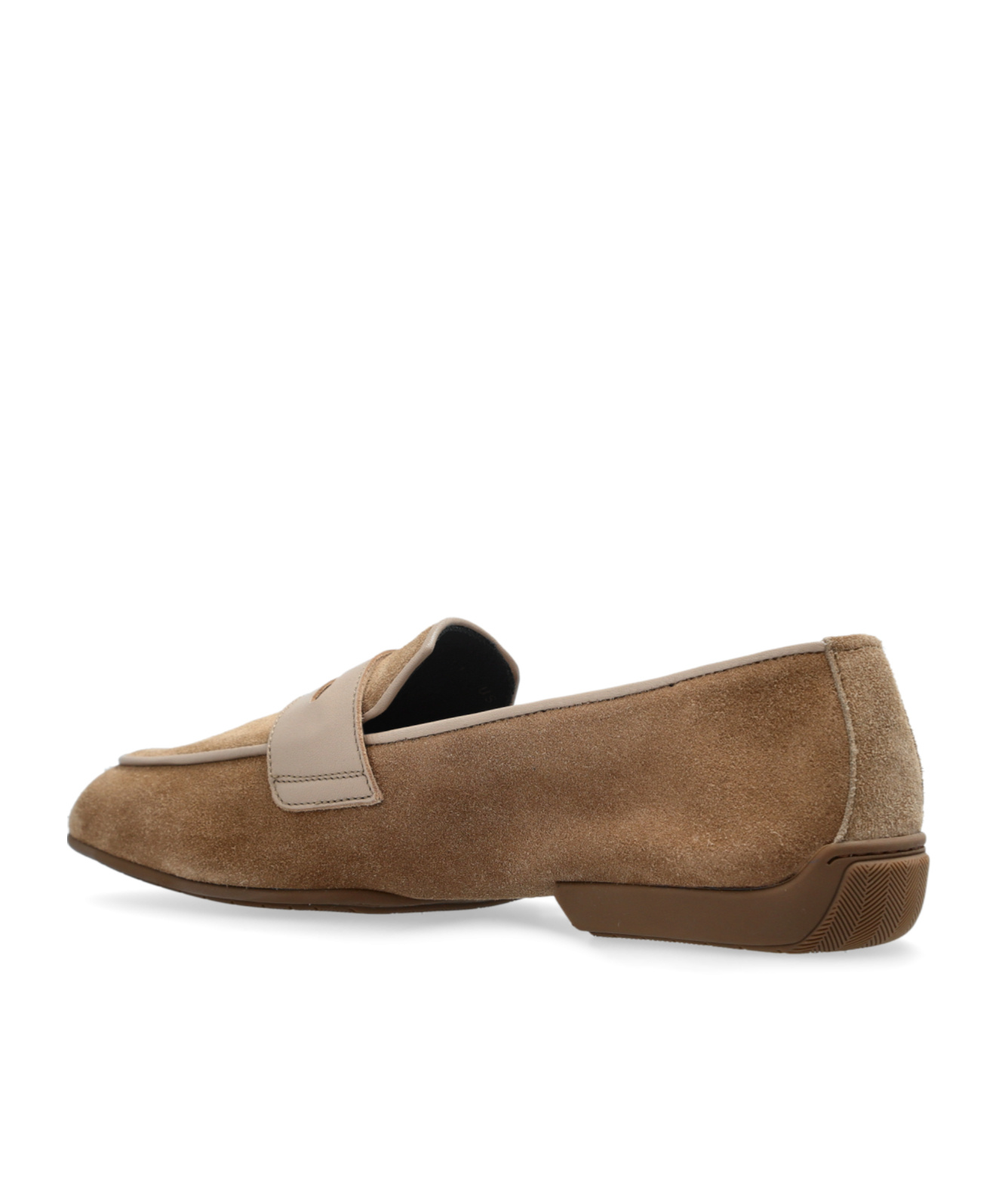 Brioni Round Head Loafer Shoes In Brown