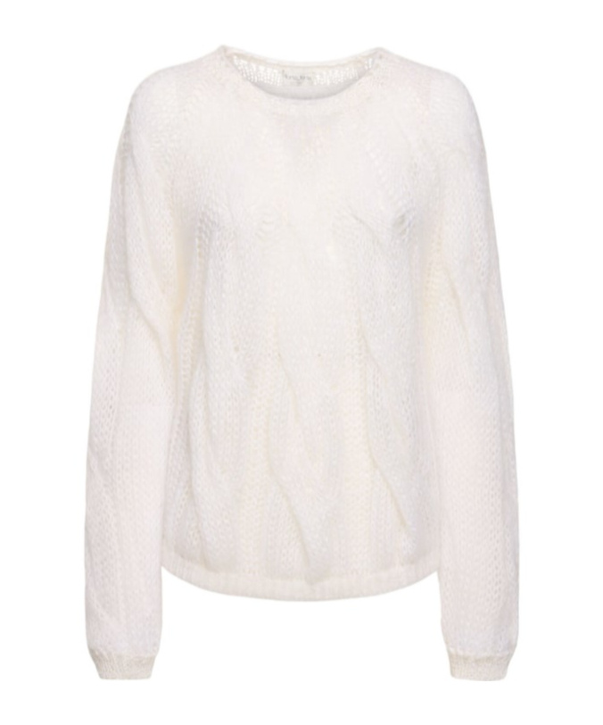 Forte Forte Mohair Blend Cable Knit Sweater