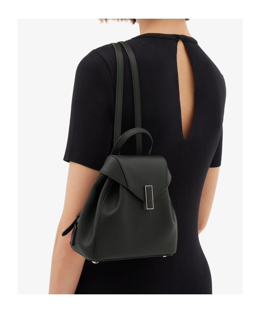 Valextra Iside Backpack Mini In Black